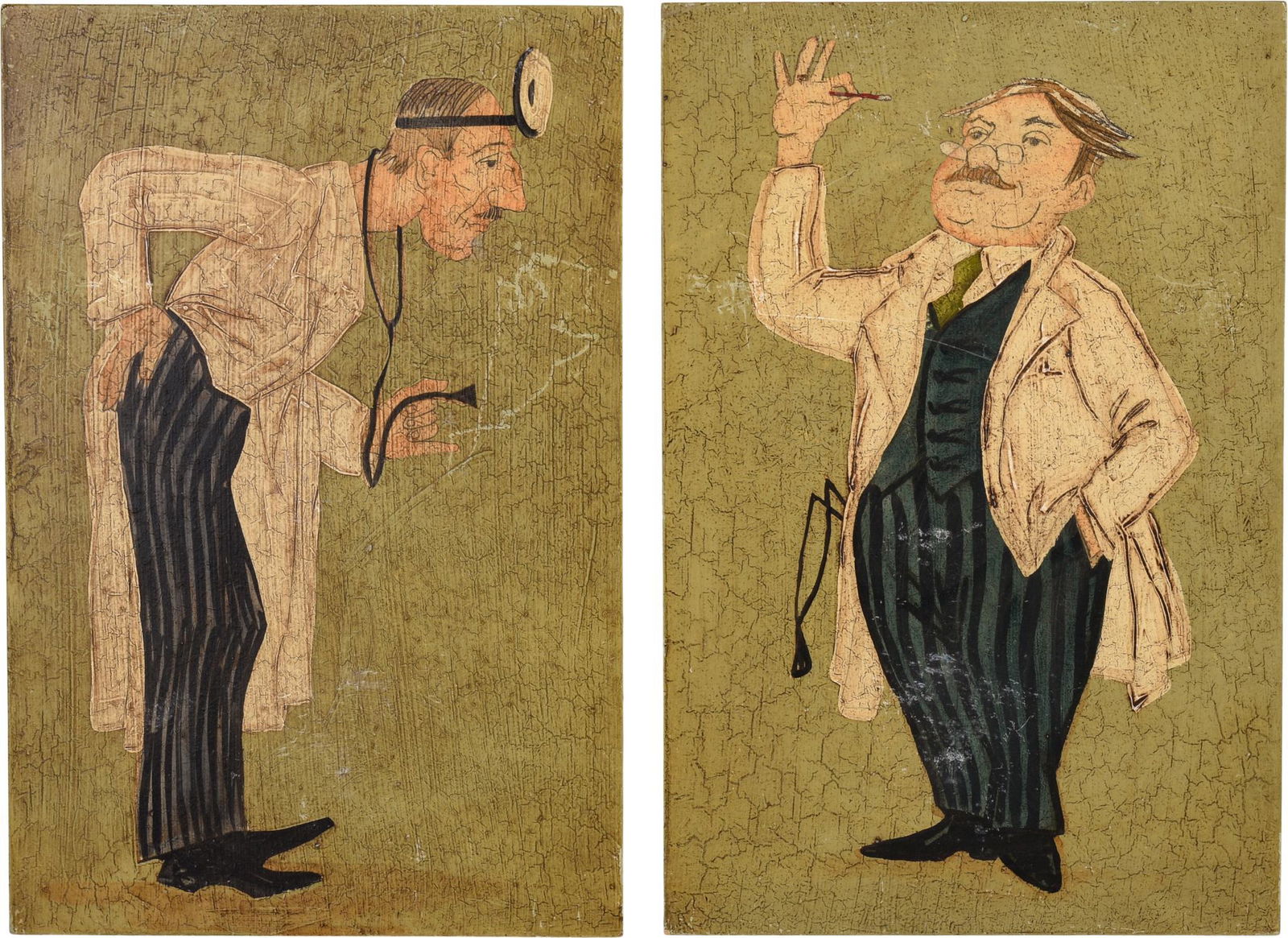 Pair of Harris Strong Doctor Illustrations. (1 of 2)