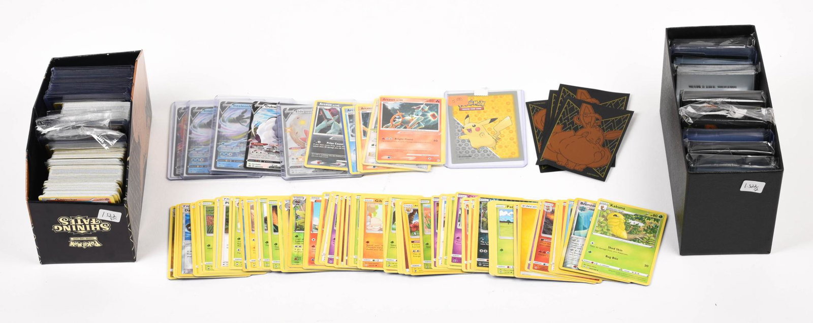 200+ Pokemon Cards.: Sampling shown. Also includes 400+ card sleeves.