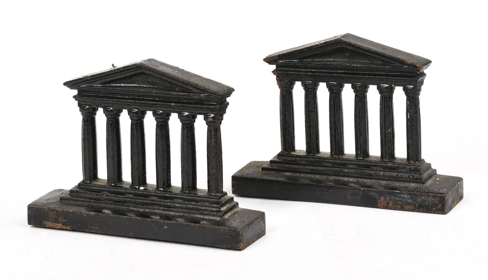 Pair of Bradley & Hubbard Bookeneds.: Each 3.5 x 4.75 inches.