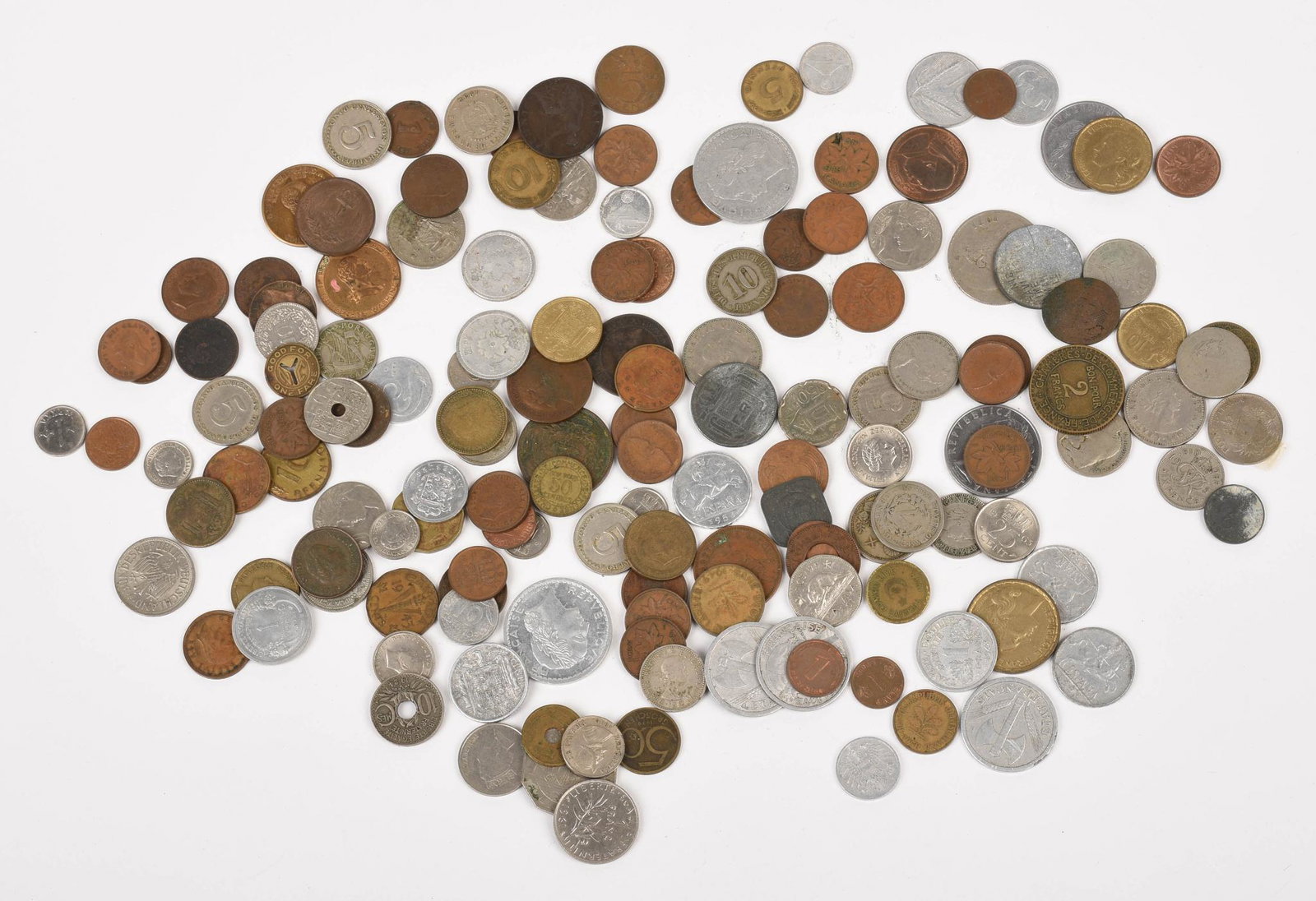 Large Group of Coins.: Various countries, years and denominations. No listing available.