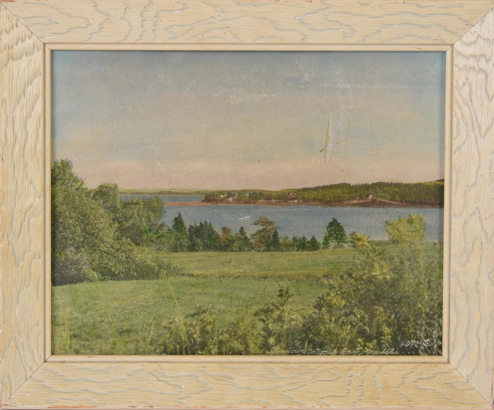 Hand Colored Photograph of Antiogonish.: Nova Scotia, by F.O. Macleod, 10.5 x 13.5 inches.