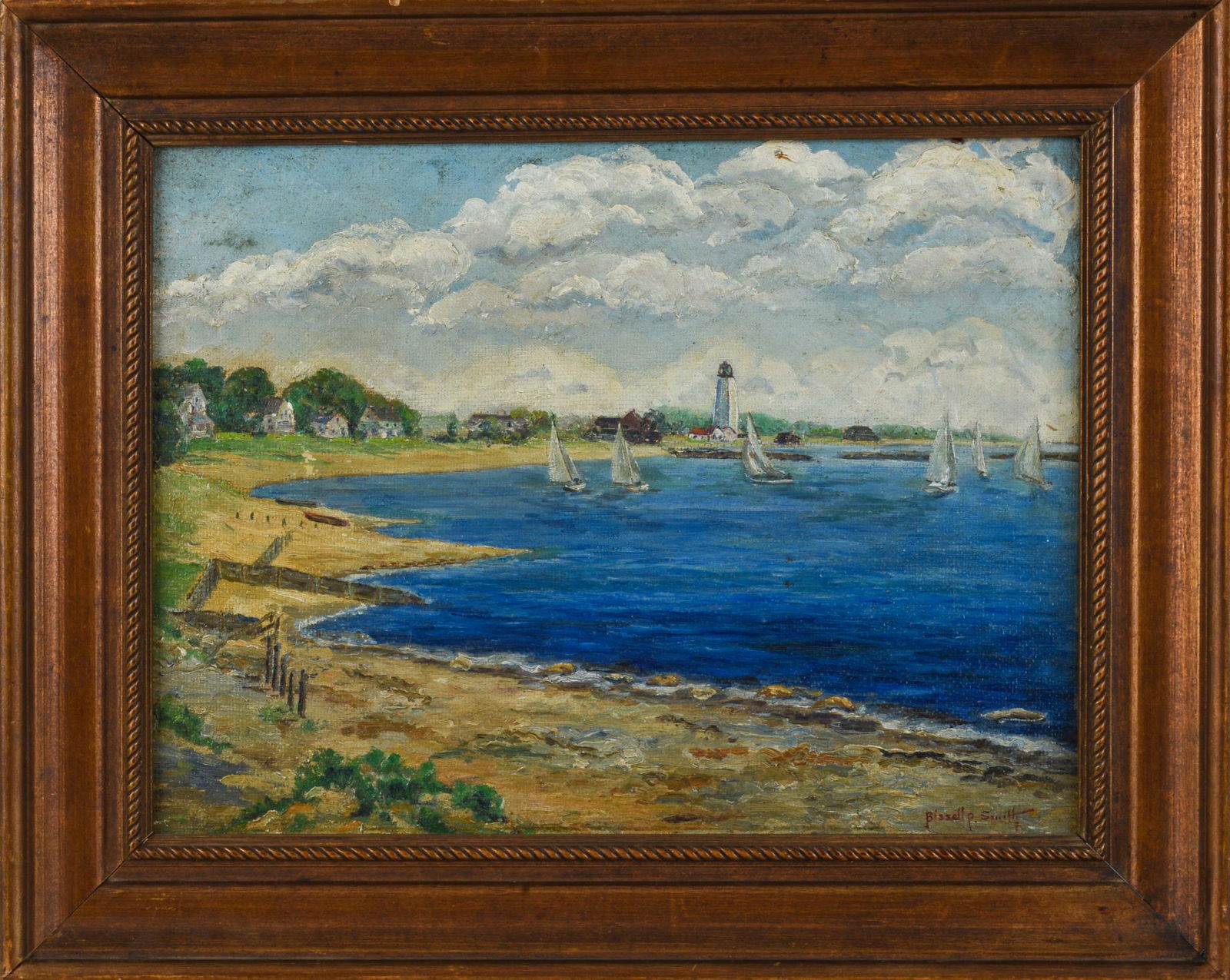 Bissell P. Smith. Sailboats in a Cove. (1 of 3)