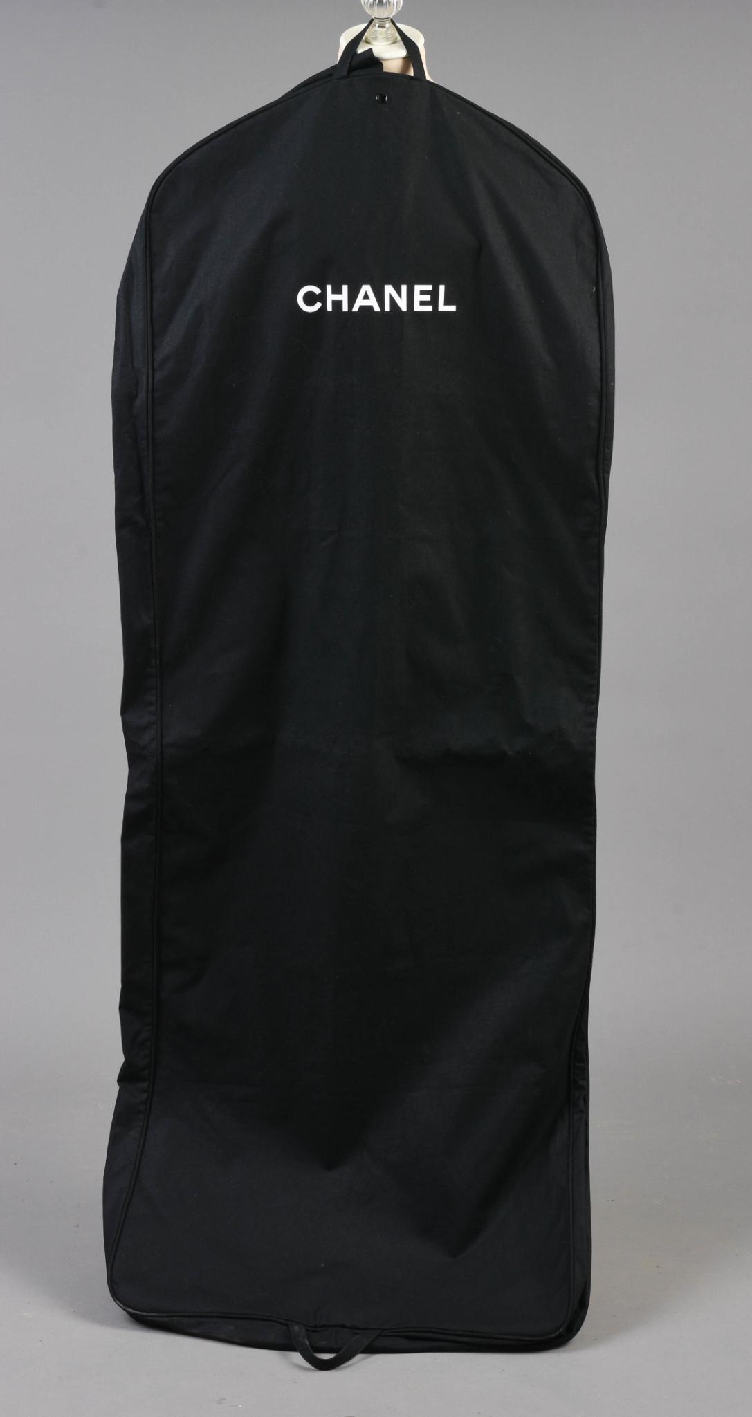 Chanel Garment Bag.: 60 x 23 inches, like new condition.