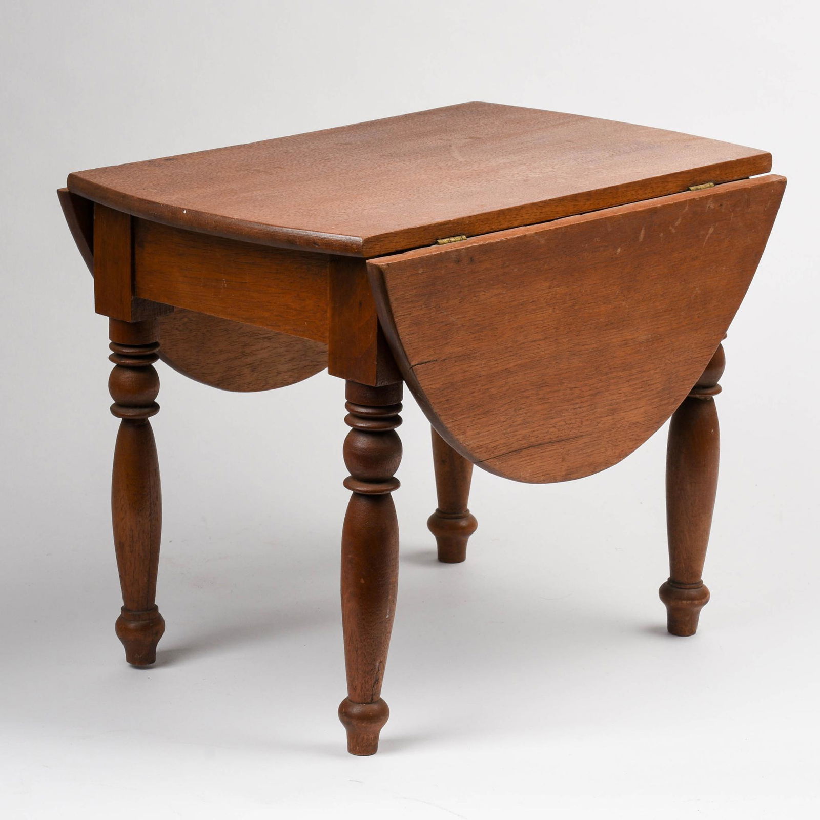 Miniature Dollhouse Walnut Drop Leaf Table (1 of 2)