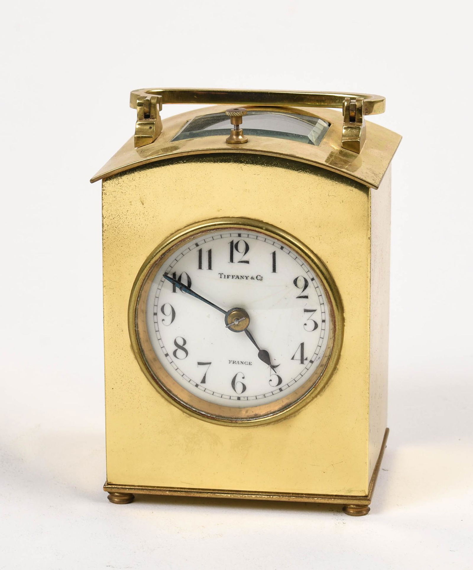 Tiffany & Co. French Brass Carriage Clock. (1 of 4)