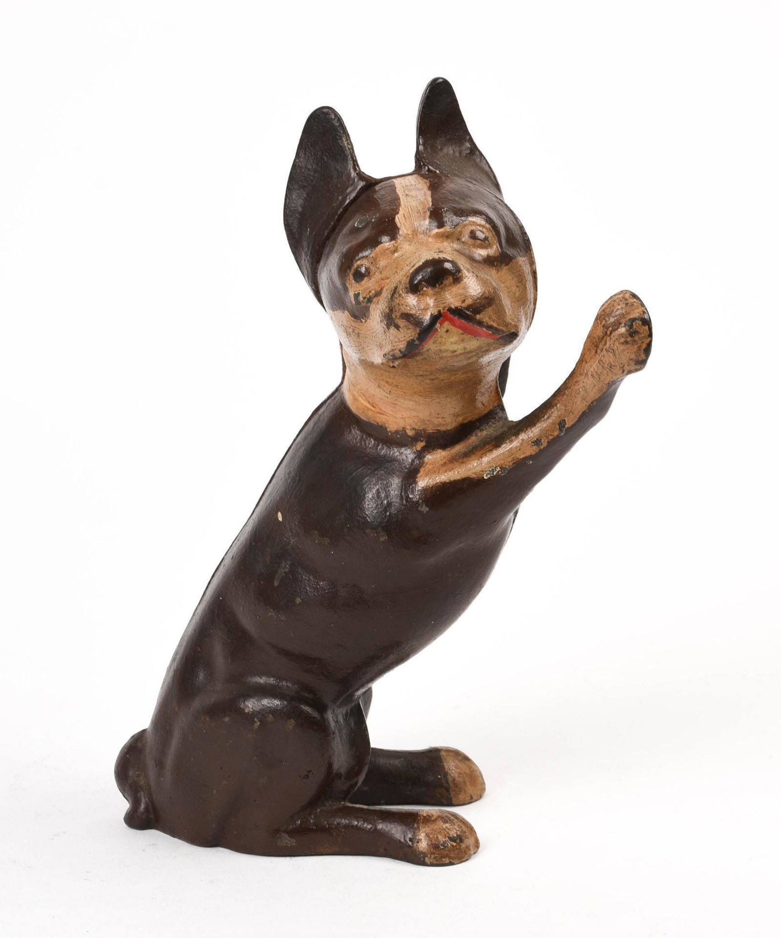 Cast Iron Boston Terrier Doorstop.: Height 10 inches.
