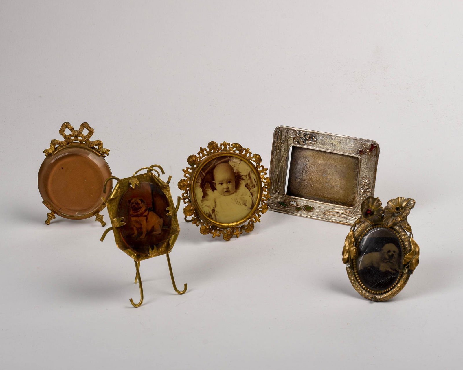 Five Miniature Brass Frames (1 of 2)