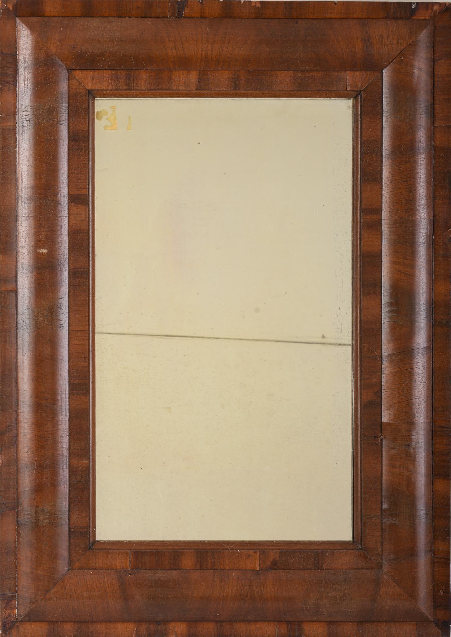 American Federal Ogee Mirror.: Mahogany veneer, 22 x 31 inches.