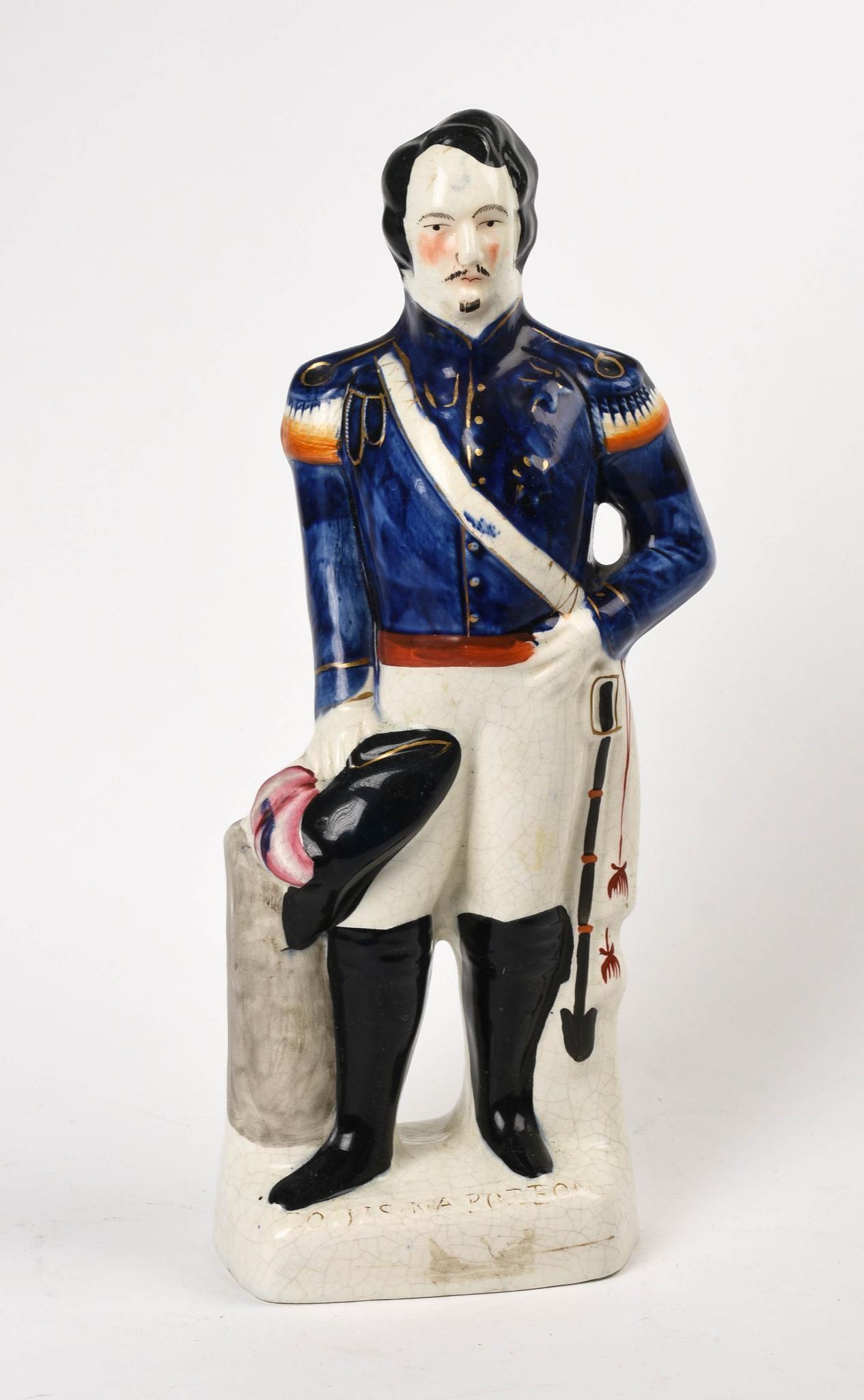 Staffordshire Figure of Napoleon.: Height 17 inches.