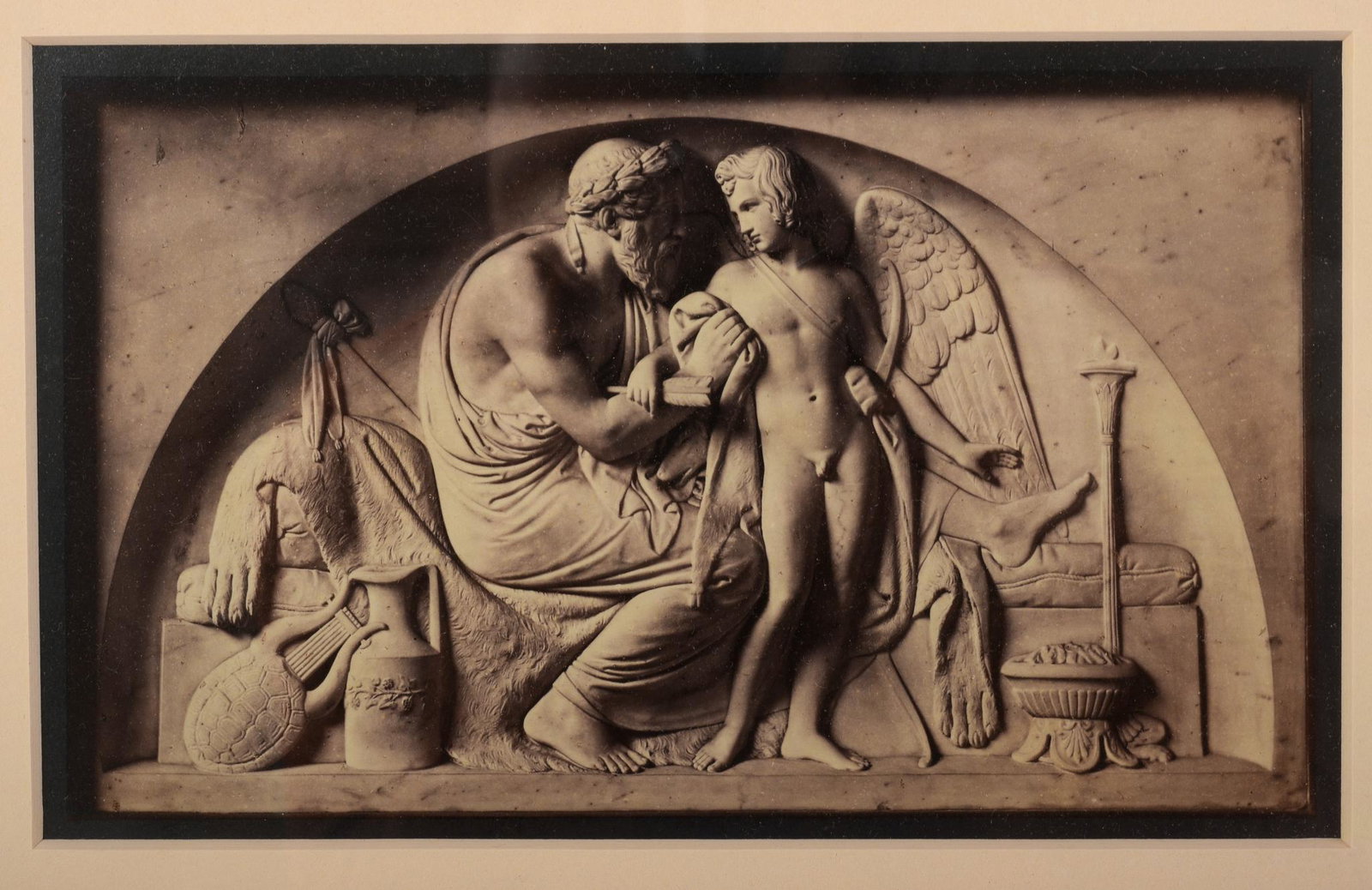 Budtz Muller Photograph of Bas Relief Sculpture.: 8 x 4.75 inches, signed on mount.