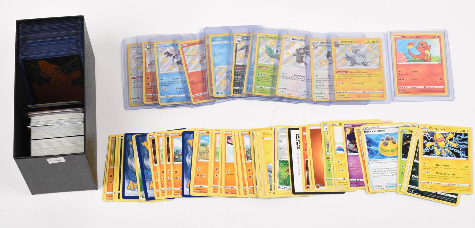 250+ Pokemon Cards.: Sampling shown.