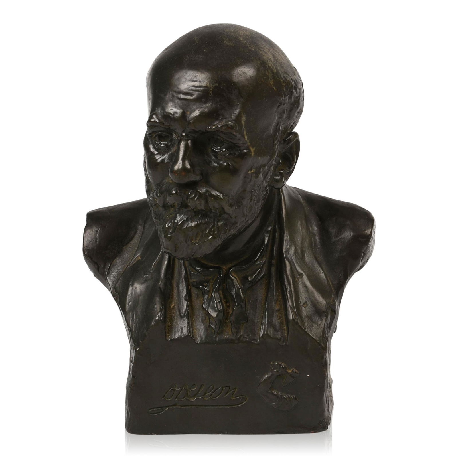 Paul Herzel Bronze Bust of Daniel DeLeon, 1922. (1 of 5)