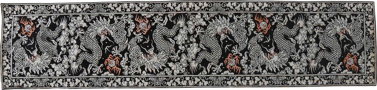 Chinese Brocade Silk Dragon Panel (1 of 3)