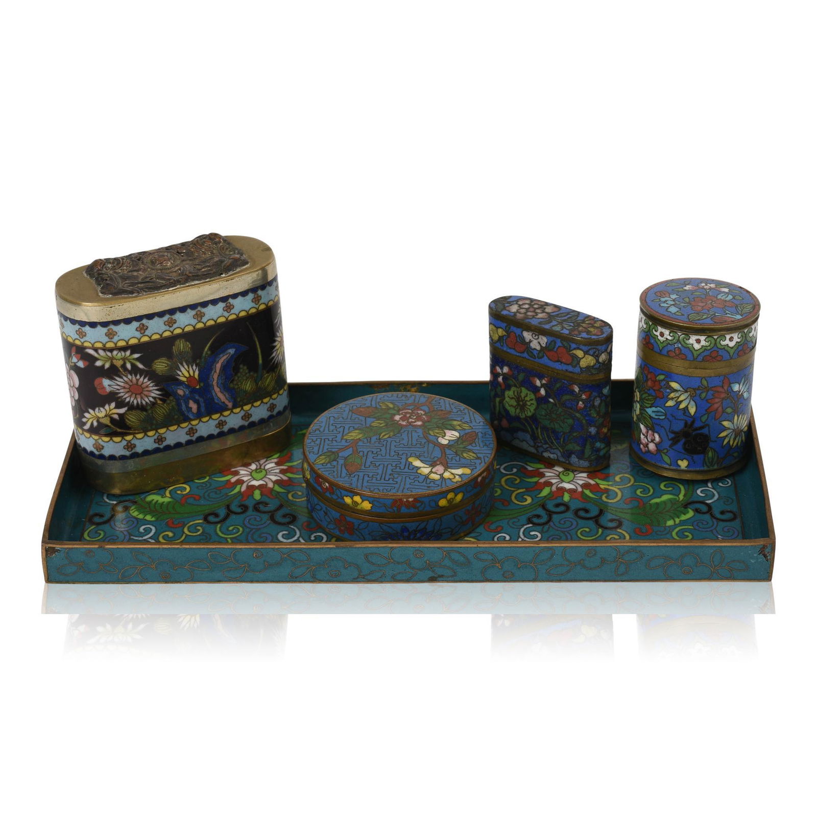 Five Chinese Cloisonne Items (1 of 5)