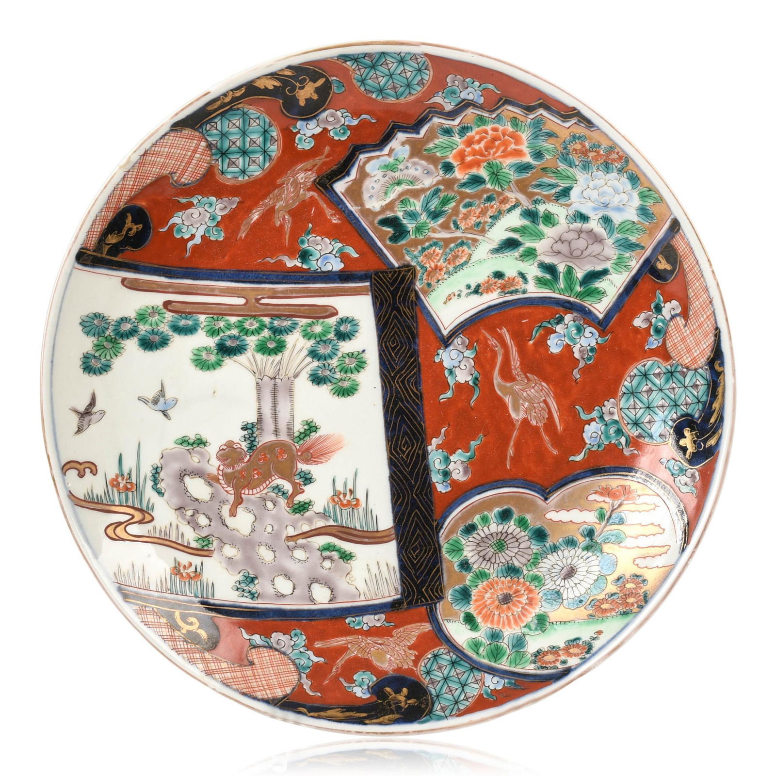 Japanese Imari Charger, Meiji Period. (1 of 2)