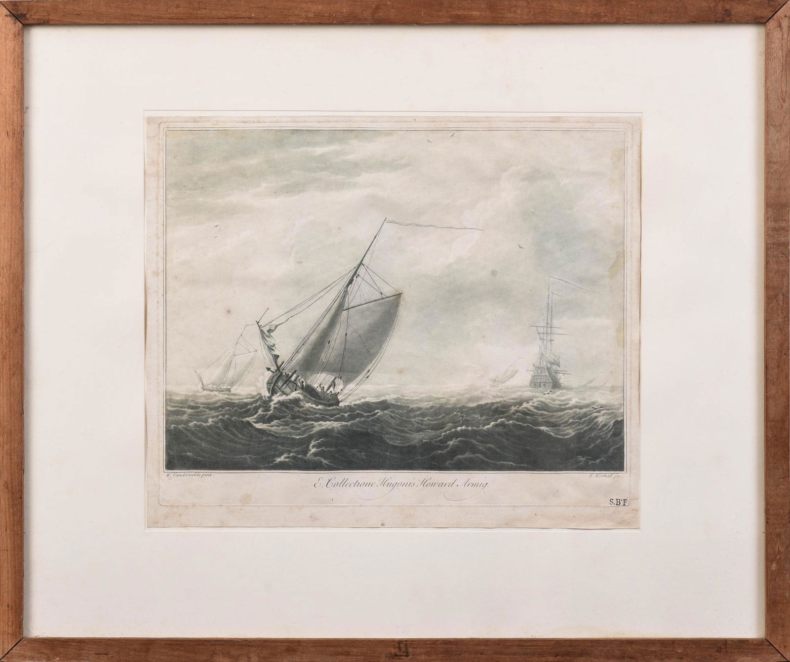 Two 18th Century Mezzotints After Willem Van De Velde. (1 of 7)