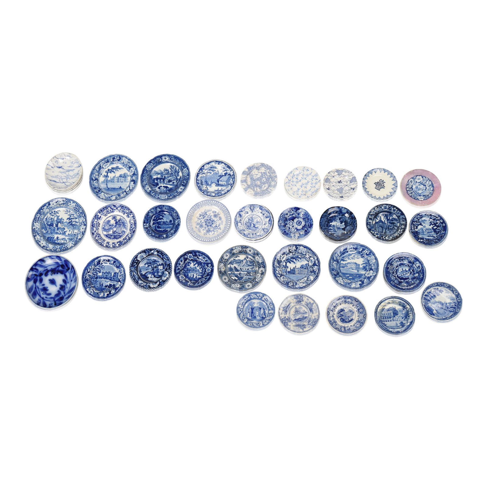 Group of Staffordshire Blue Transfer-Printed Cup, Toddy (1 of 7)