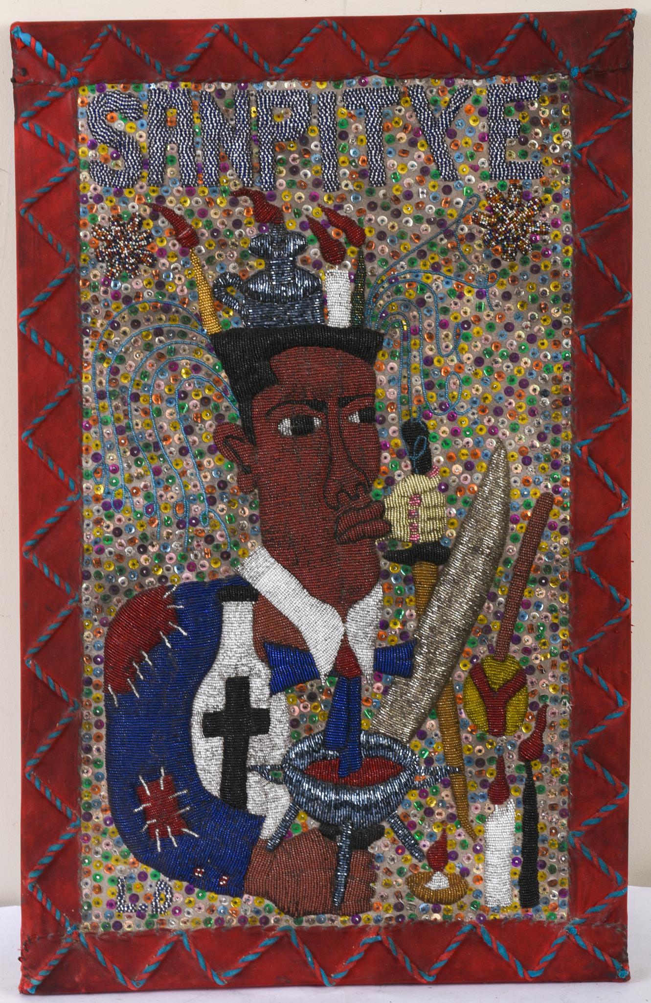 San Pitye Haitian Voodoo Flag (Drapo Vodou) (1 of 2)