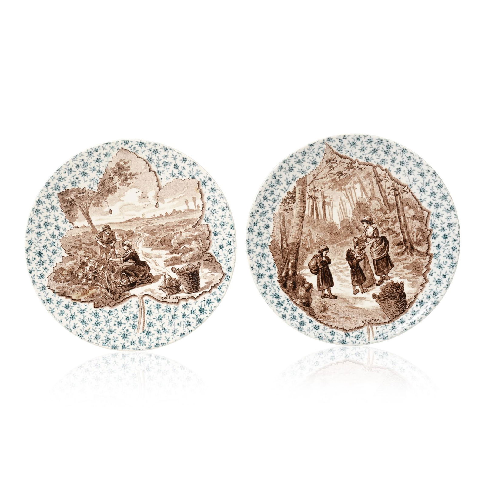 Two German Transfer Printed Plates. (1 of 2)