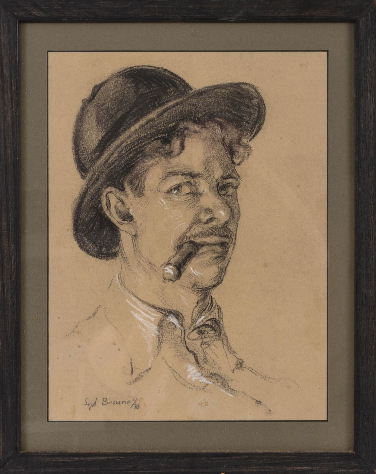 Syd J. Browne (1907 - 1991). Portrait of a Man. (1 of 2)