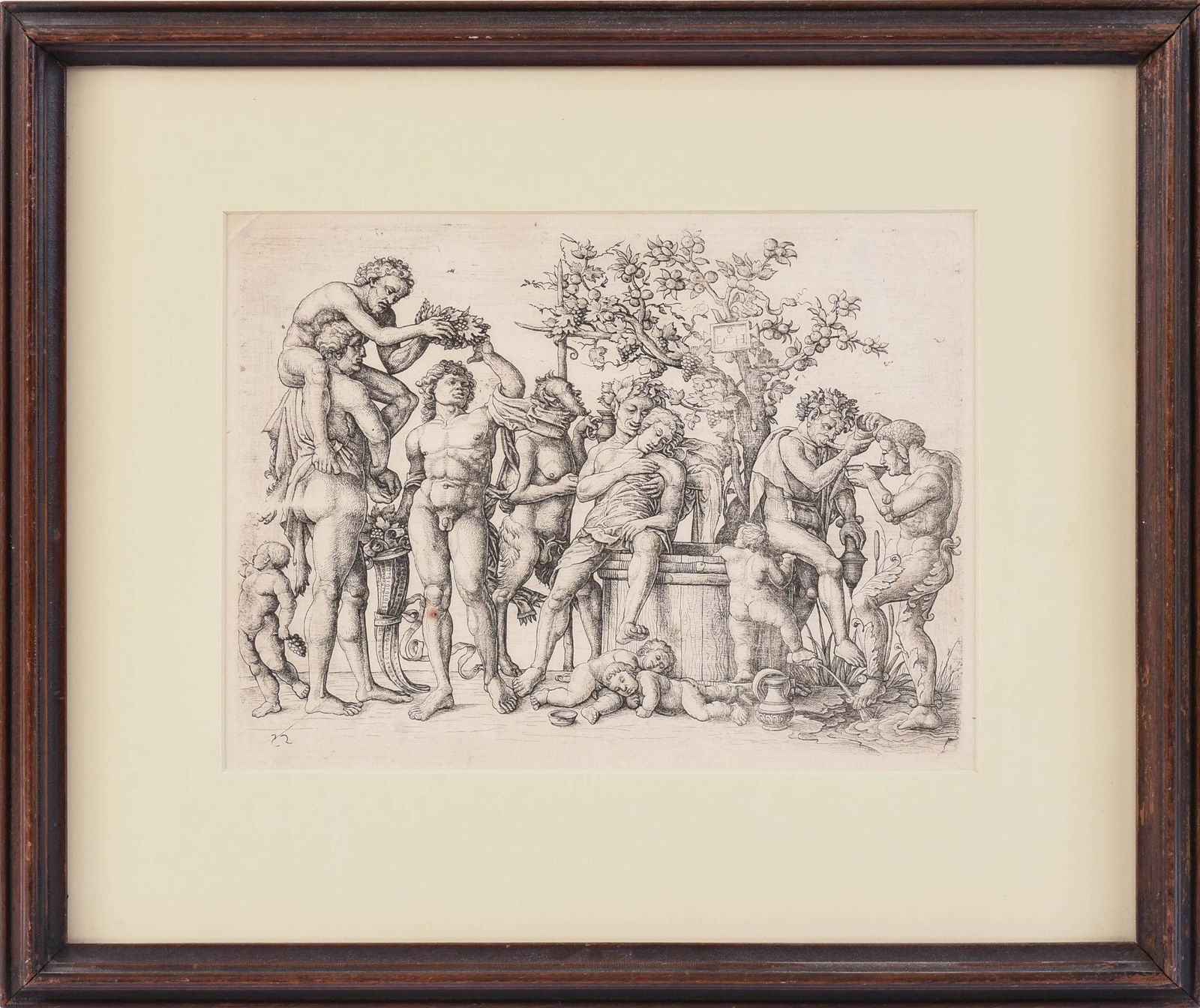 Daniel Hopfer Bacchanal Heliogravure.: After Mantegna, image 8.25 x 11.25 inches.