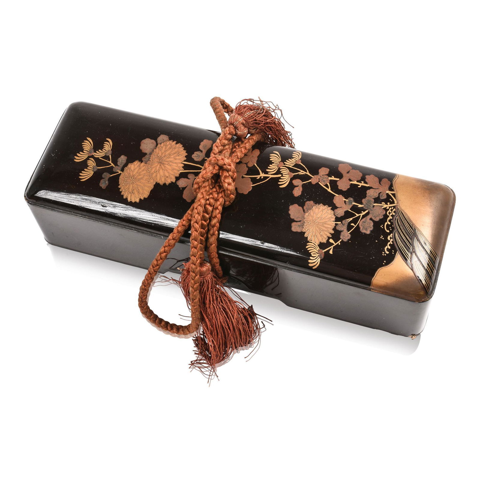 A Japanese Black Lacquer Writing Box (1 of 8)