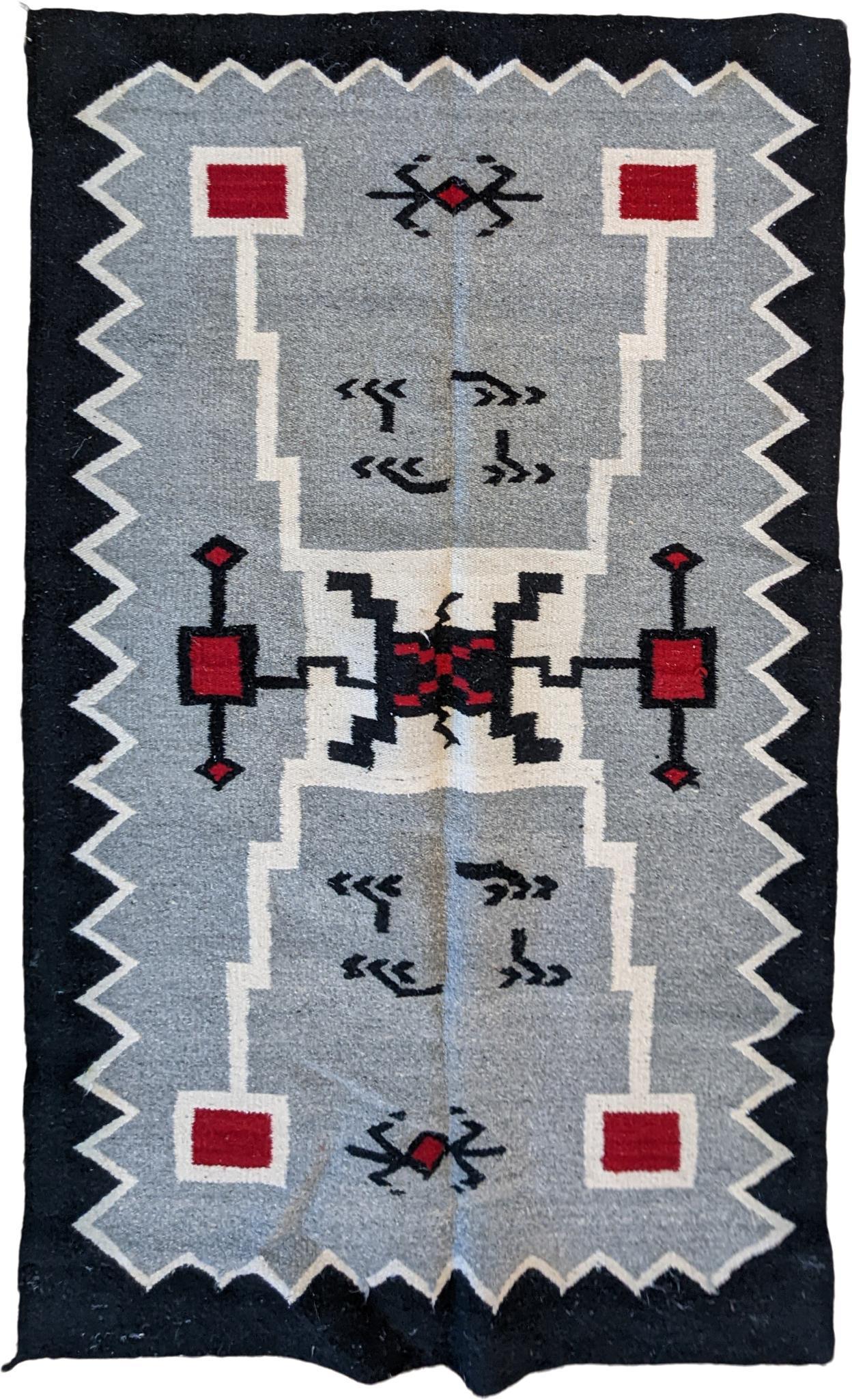 Mexican Navajo Style Two Gray Hills Rug. (1 of 2)