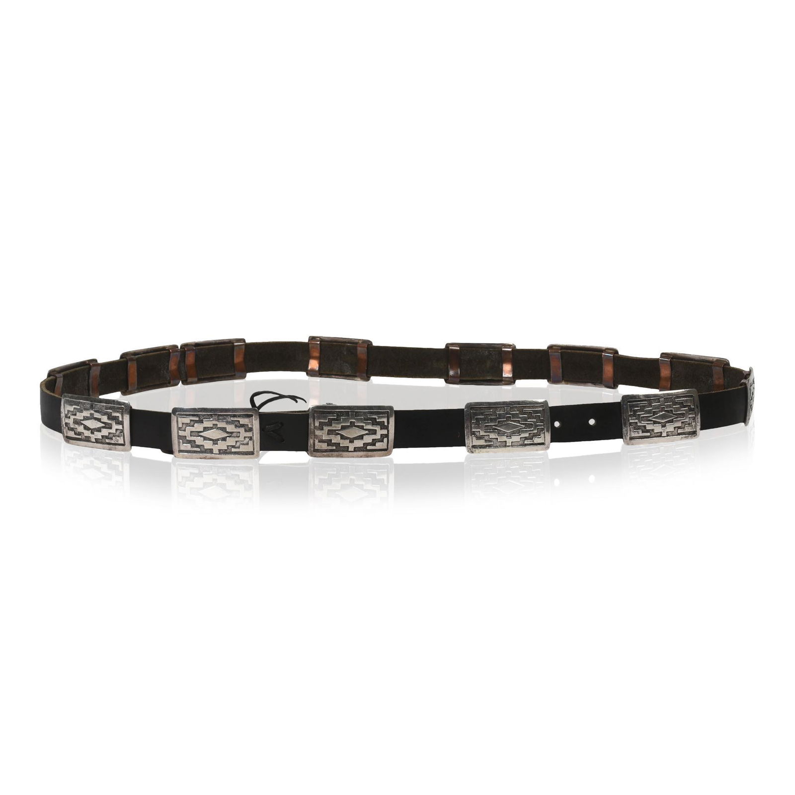 Native American Concho Belt, Navajo. (1 of 4)