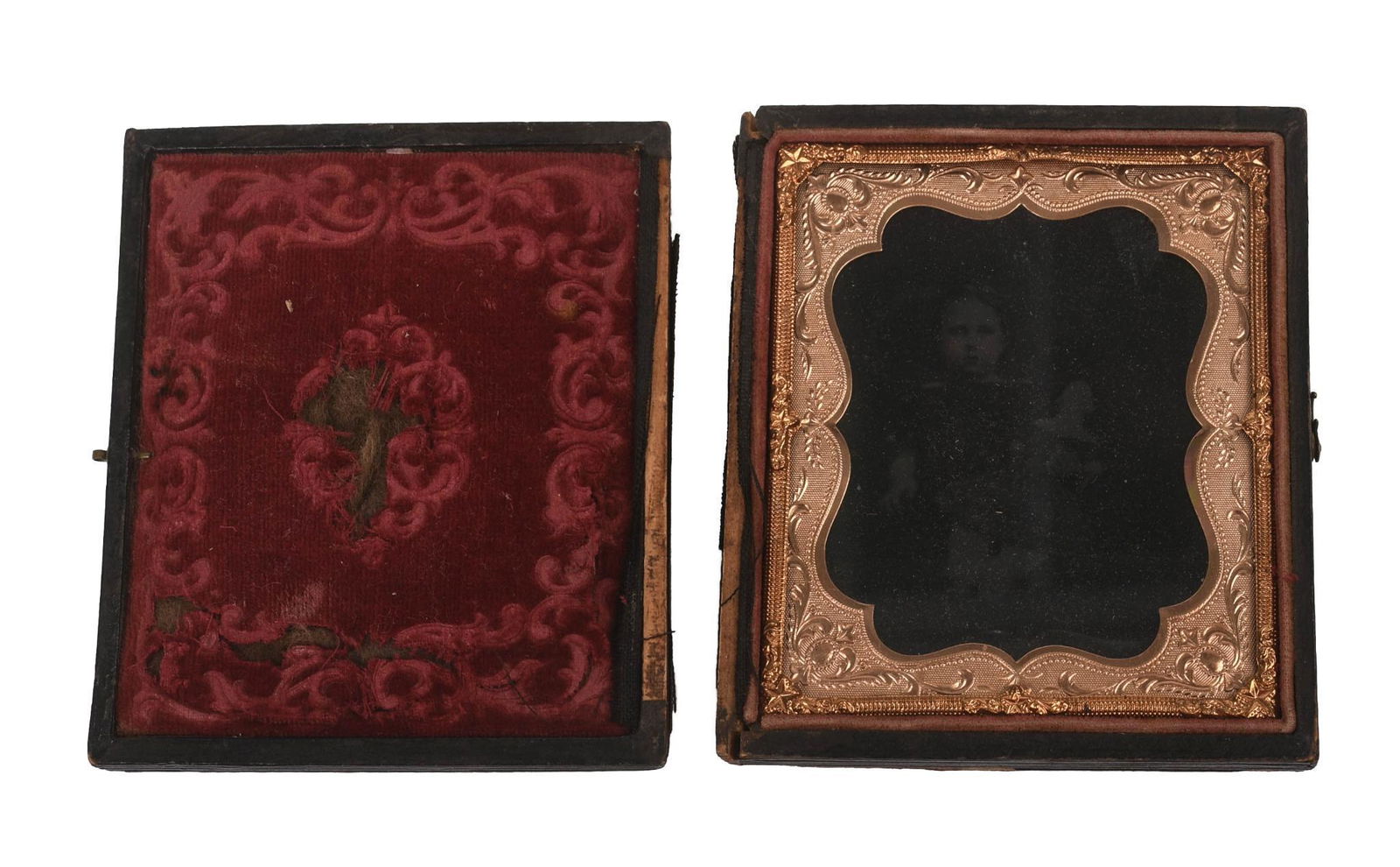 Sixth Plate Ambrotype Portrait of a Girl With Doll. (1 of 3)