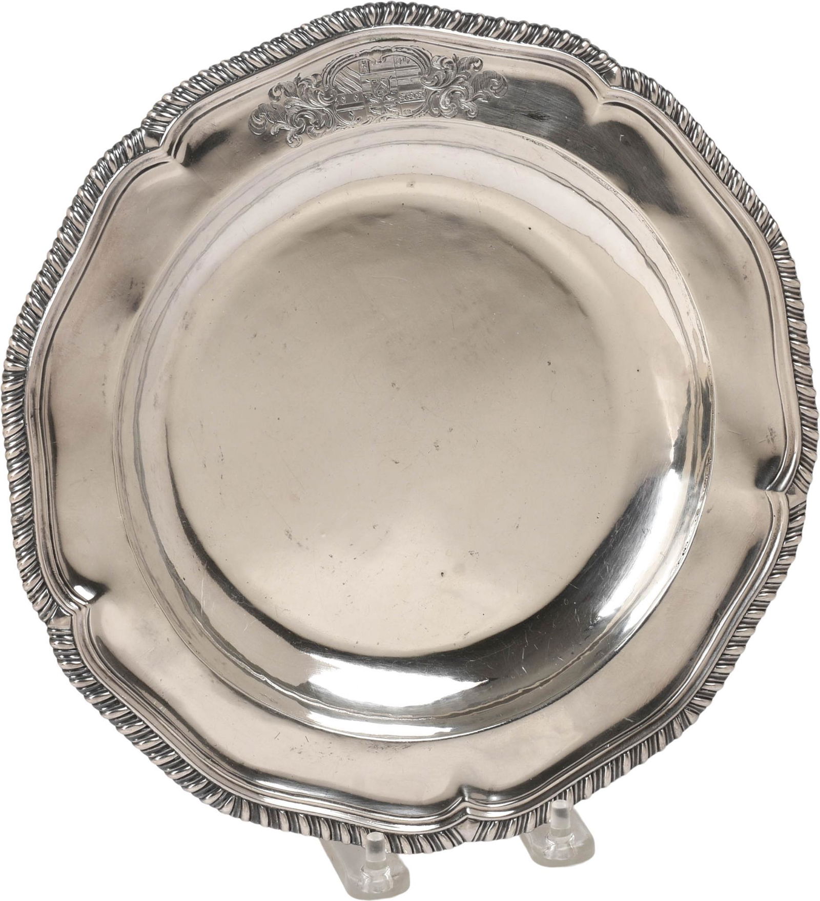 English Georgian Sterling Shallow Bowl. (1 of 3)