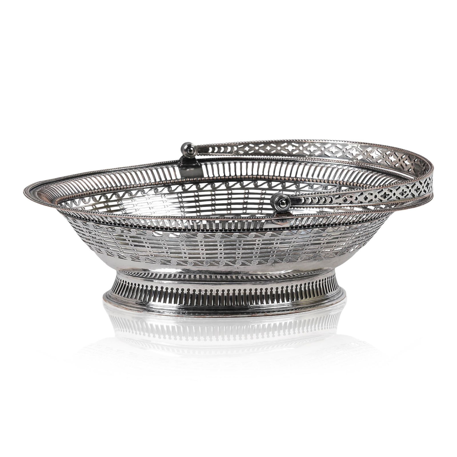 George III Sheffield Plate Oval Cake Basket. (1 of 4)