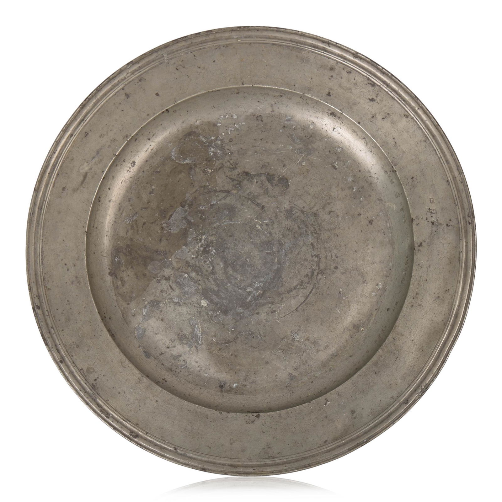 17th c. English Pewter Charger by Thomas Shakle (1 of 3)