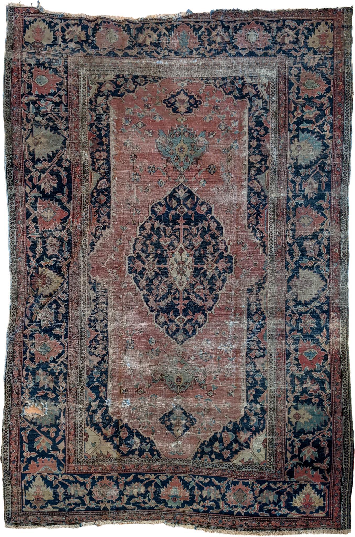 Antique Roomsize Heriz Carpet (1 of 6)