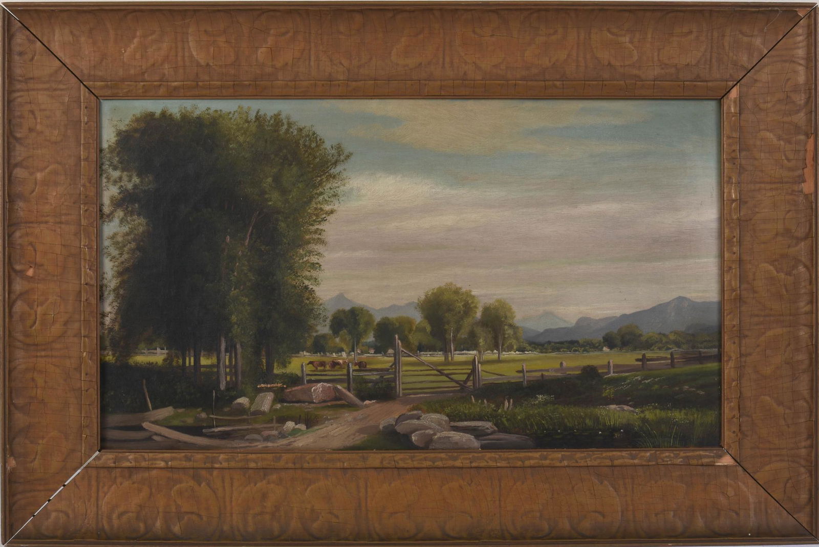 19th c. White Mountain School Landscape. (1 of 2)