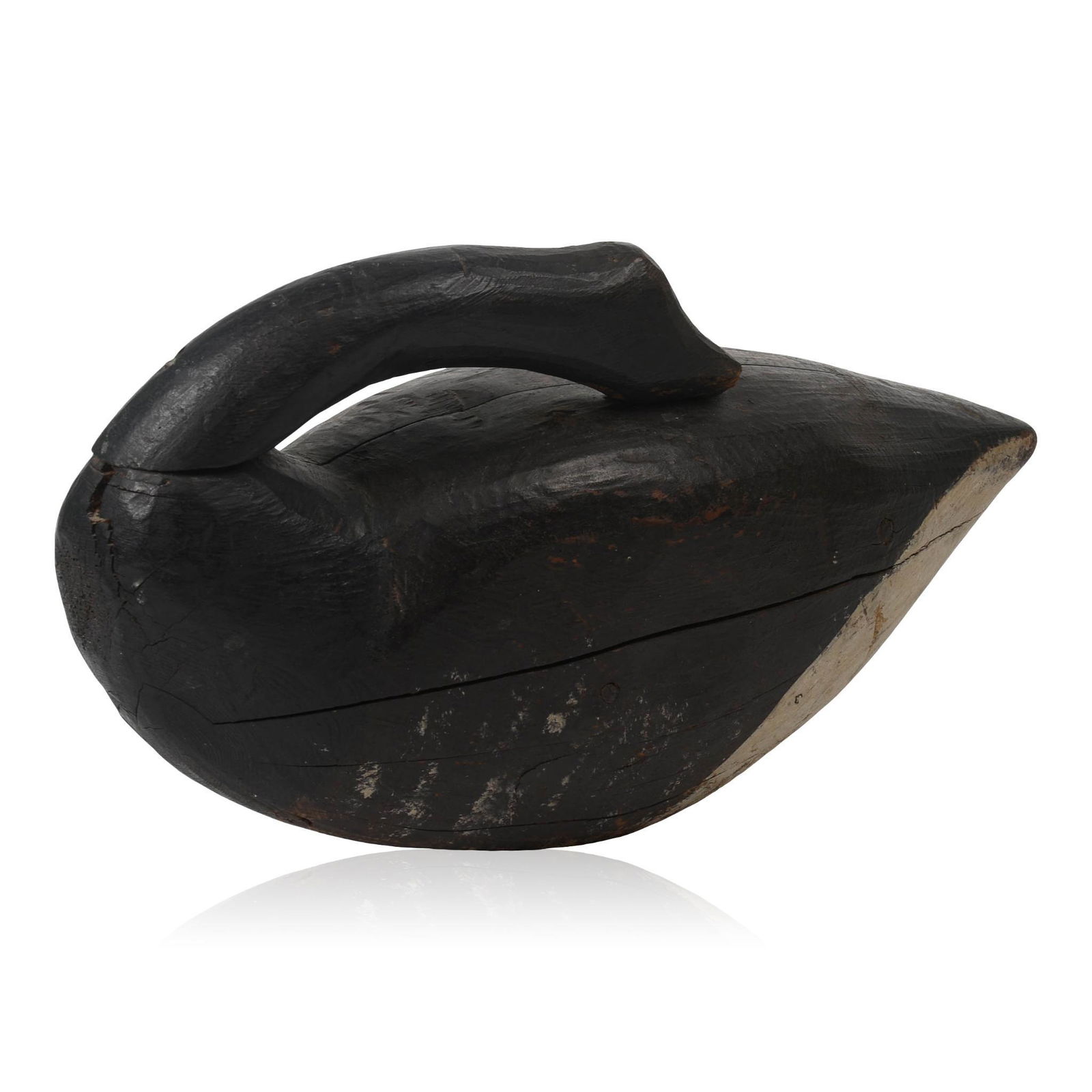 Primitive Preening Brant Decoy. (1 of 5)