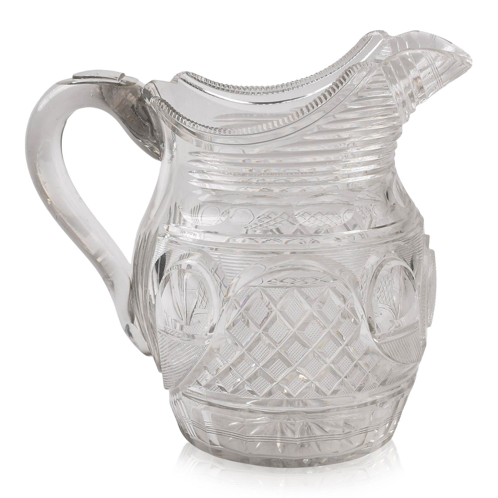 American Pittsburgh Flint Glass Water Pitcher. (1 of 5)