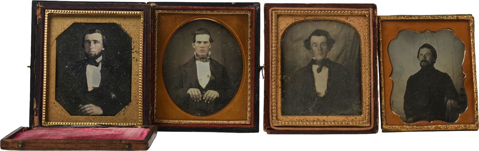 Four Sixth Plate Daguerreotype Portraits of Men. (1 of 4)