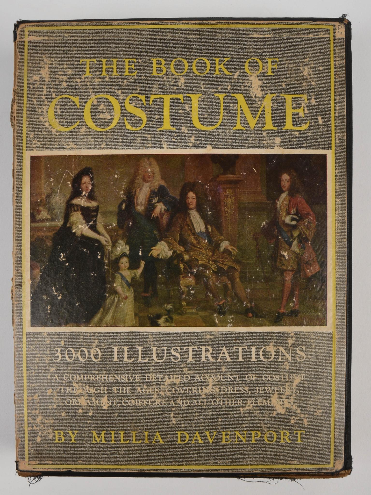 Milia Davenport. THE BOOK OF COSTUME.: Milia Davenport. THE BOOK OF COSTUME. NY: Crown, 1948. First Edition, First Printing. 2 vols. Large quarto (11 x 8 in.). Costume throughout the ages covering dress, jewelry, ornament, coiffure etc. Vo