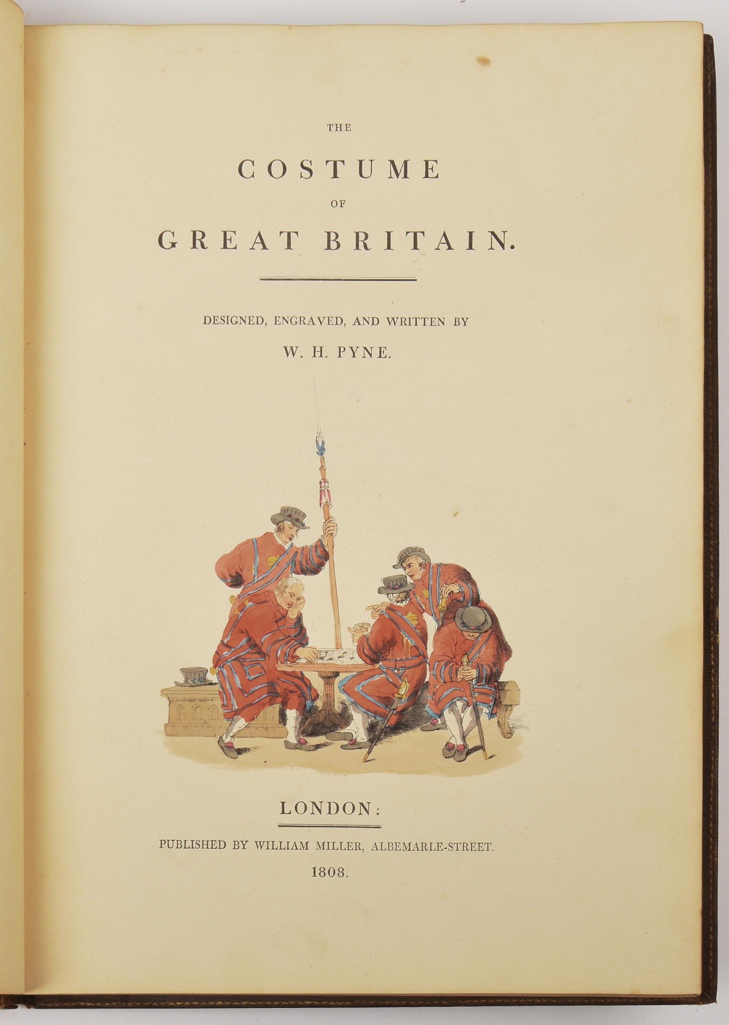Pyne, William H. The Costume of Great Britain. 1808. (1 of 5)
