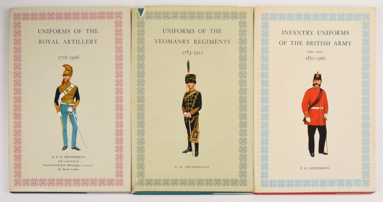 Smitherman’s Uniforms of the British Army (5 volumes).: Smitherman’s Uniforms of the British Army (5 volumes). 400 years of British uniforms illustrated with full-page, color plates and accompanying text by artist-author P. H. Smitherman in five them