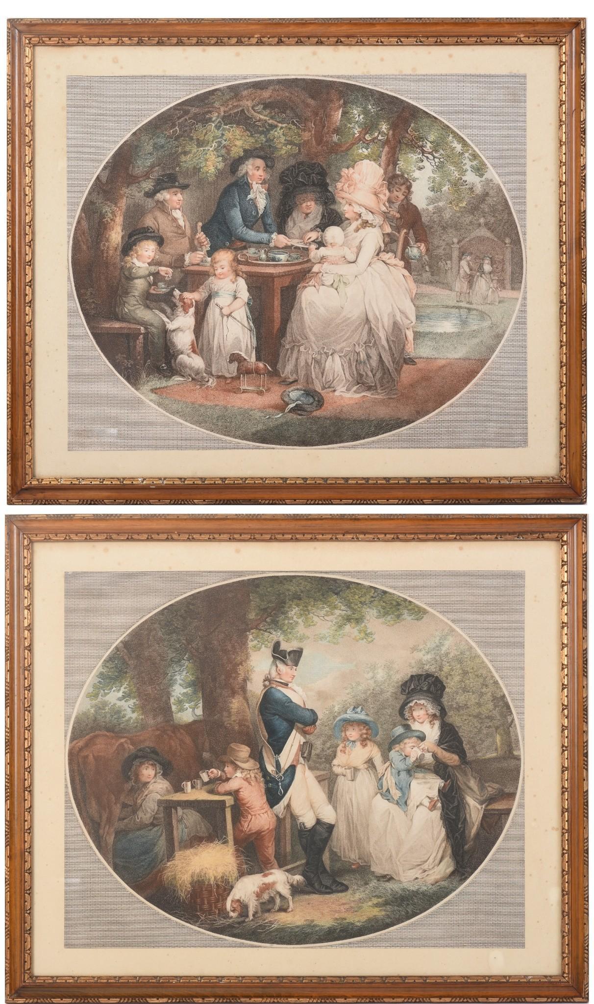 [BRITISH 18th CENTURY COSTUME]. The Tea Garden [and] St. James’s Park (1 of 5)