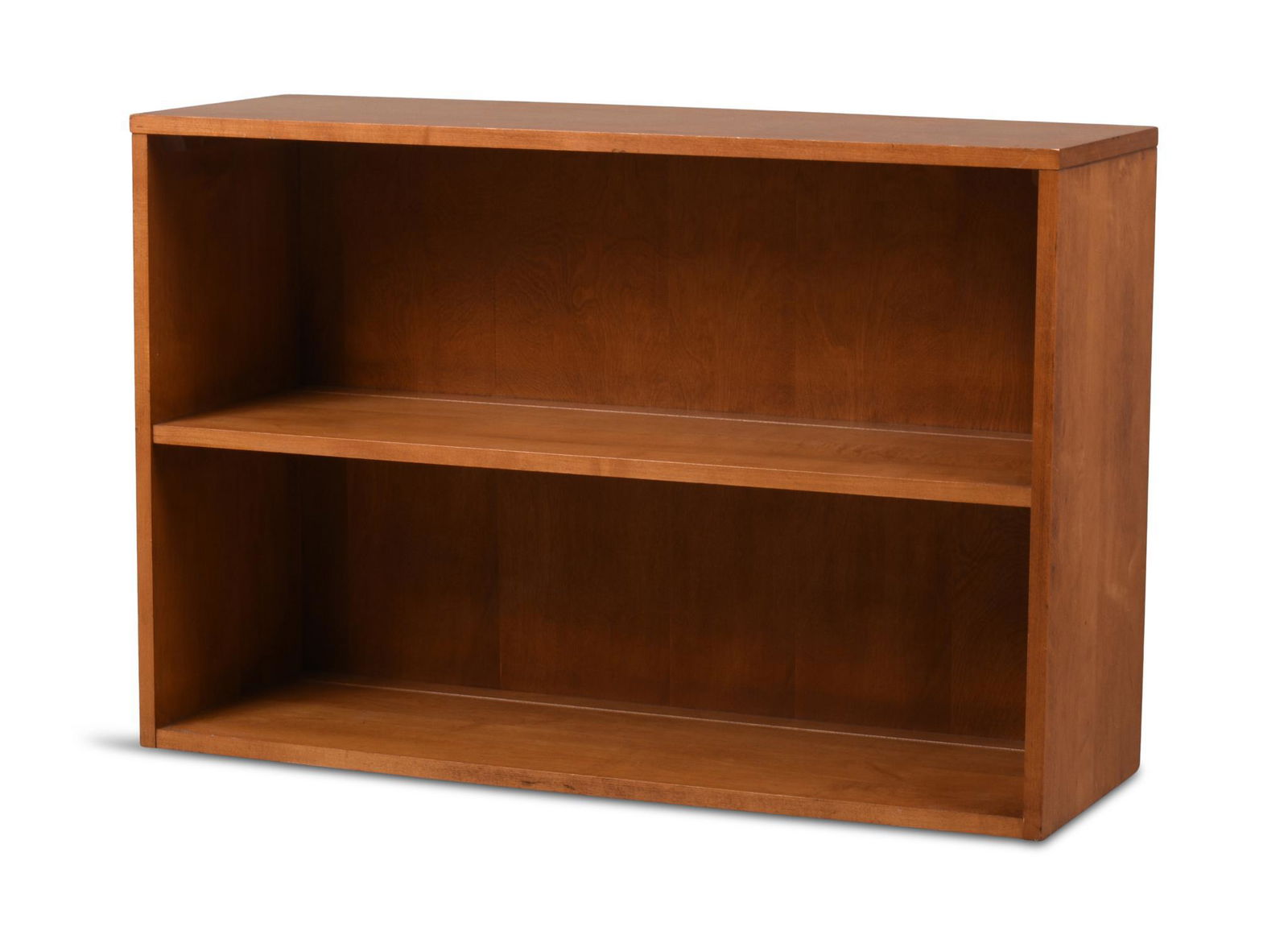 Paul McCobb Planner Group Bookcase: Maple, 1950â€™s, foil label on back, height 24 inches, width 36 inches, depth 12 inches.