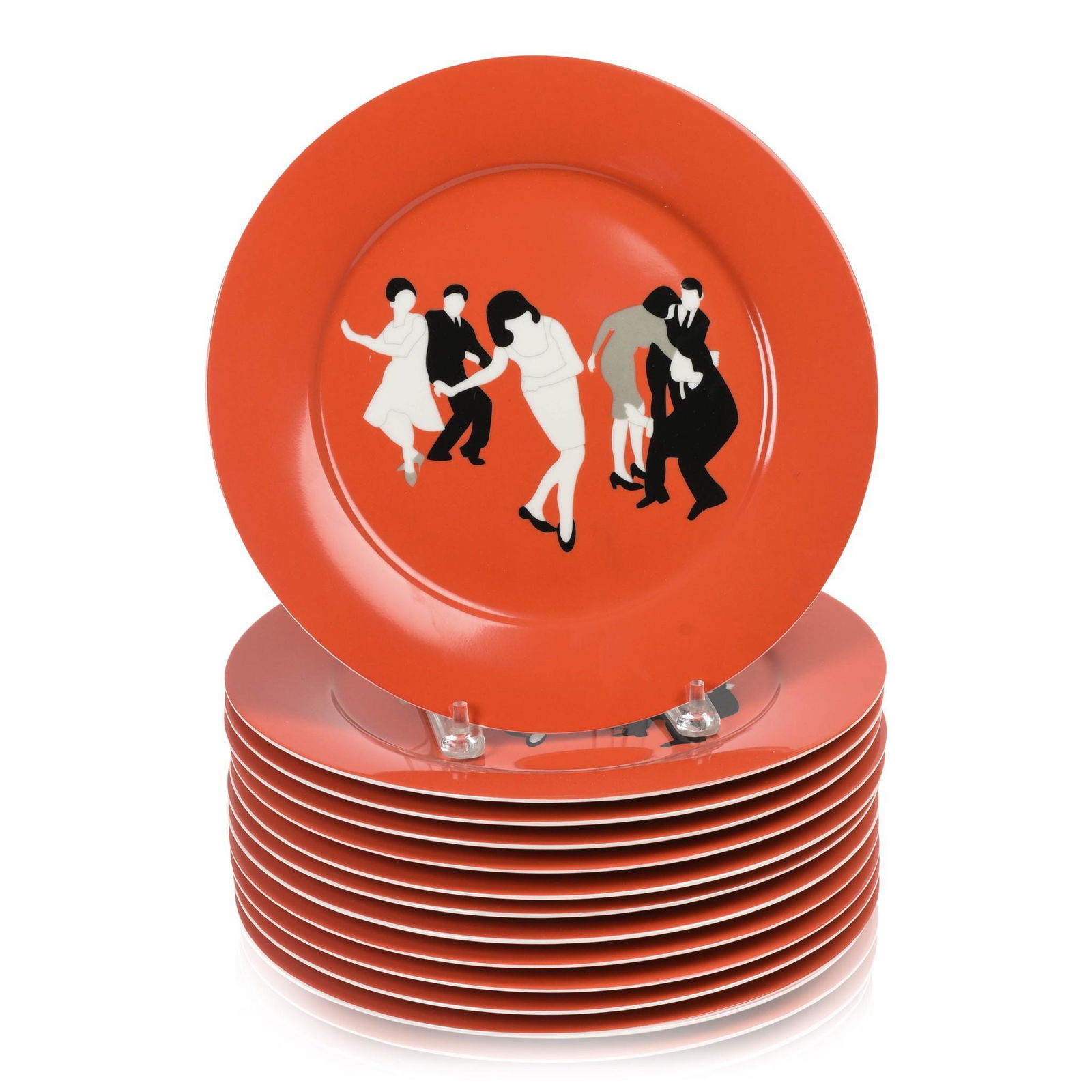 Twelve Marco Lodola for Zeitler Dance Party Plates. (1 of 2)