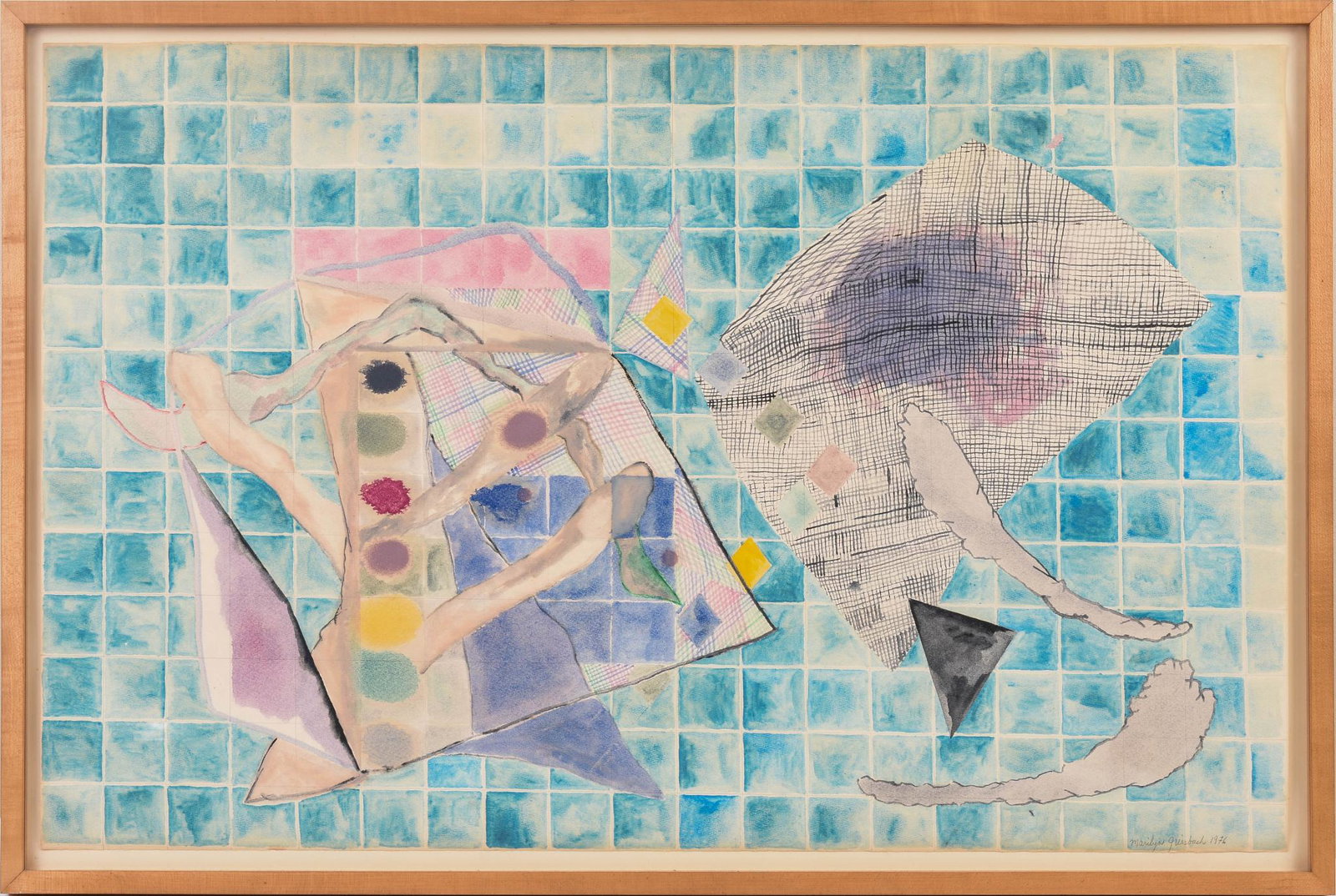 Marilyn Quisbach. Untitled, 1976.: Watercolor on paper, sheet 26 x 40 inches.