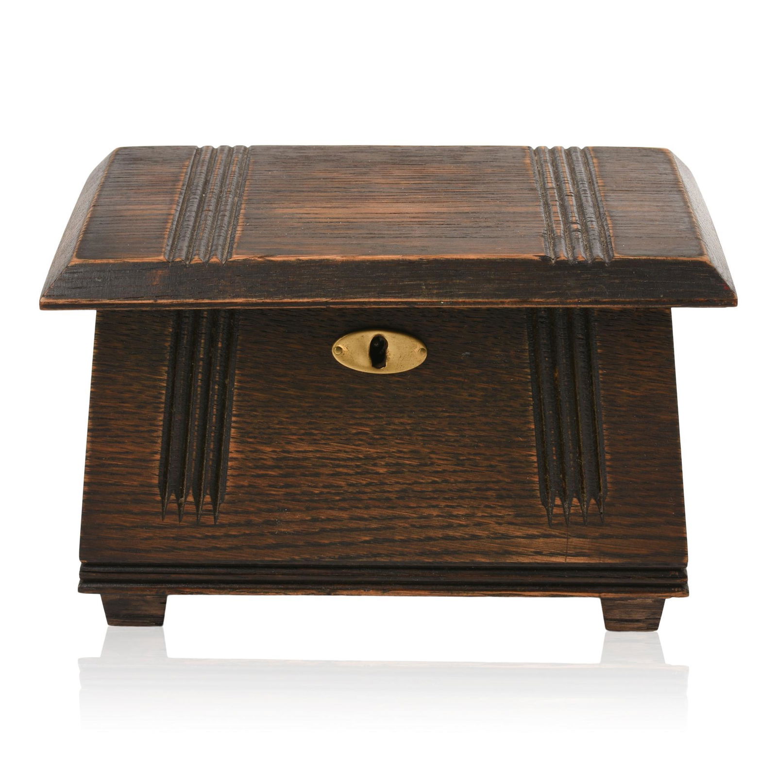 Arts & Crafts Oak Box. (1 of 5)