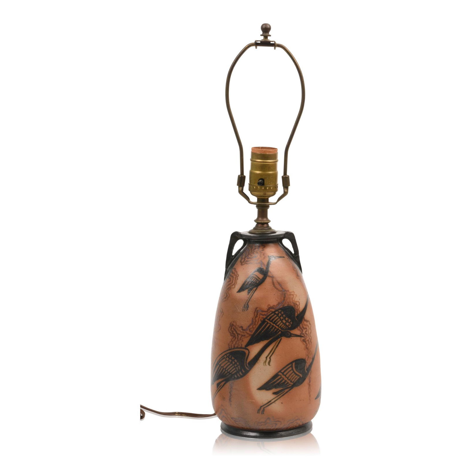 French Art Deco Stoneware Lamp Base (1 of 4)