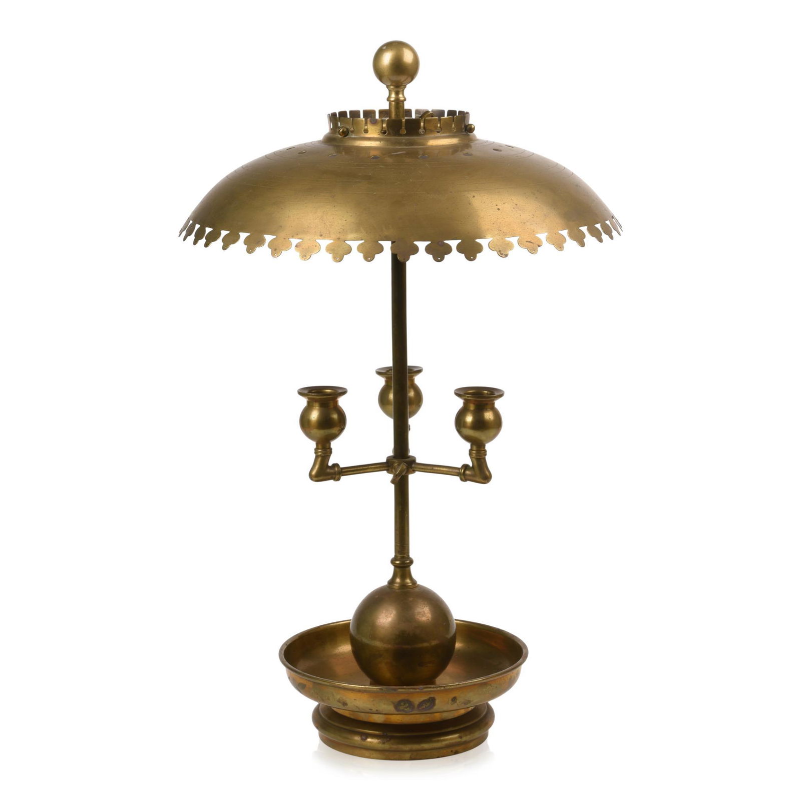 European Secessionist Brass Table Lamp (1 of 2)