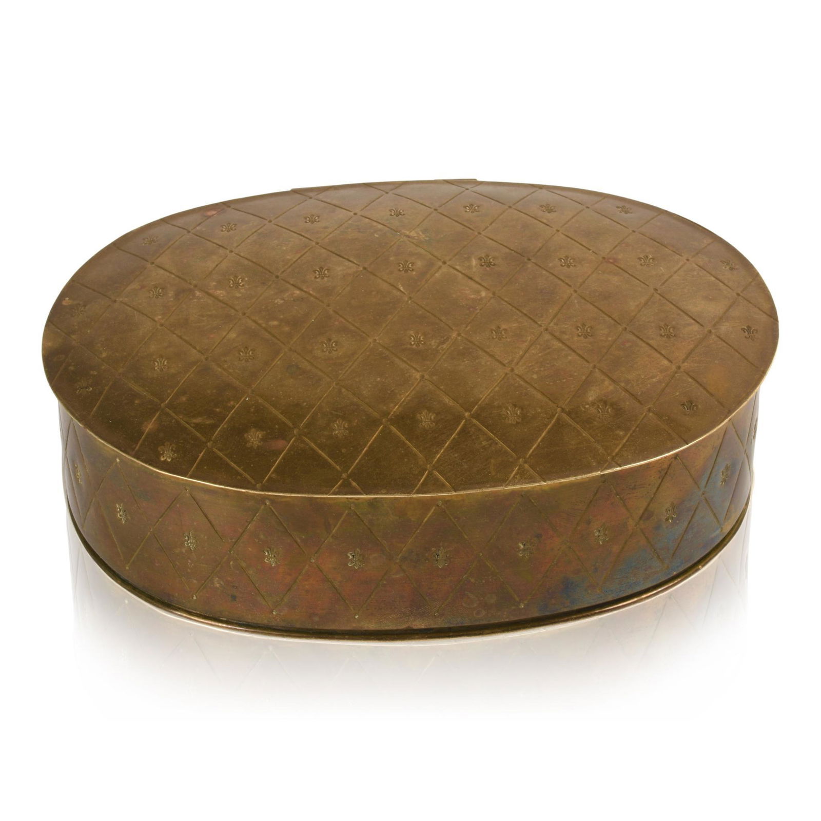Hand Made Brass and Copper Oval Box (1 of 6)