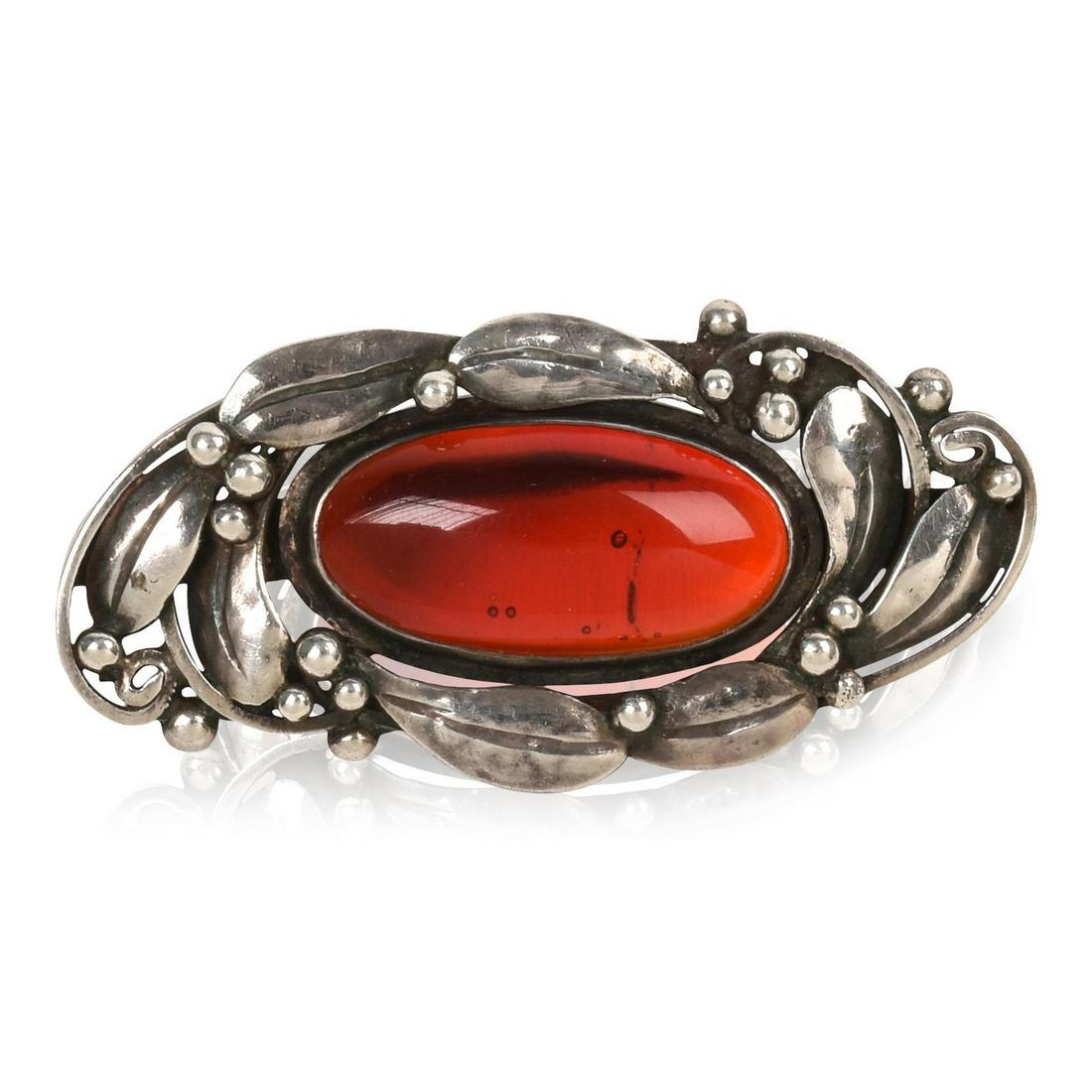 Hazel Blake French Arts & Crafts Silver Brooch (1 of 3)