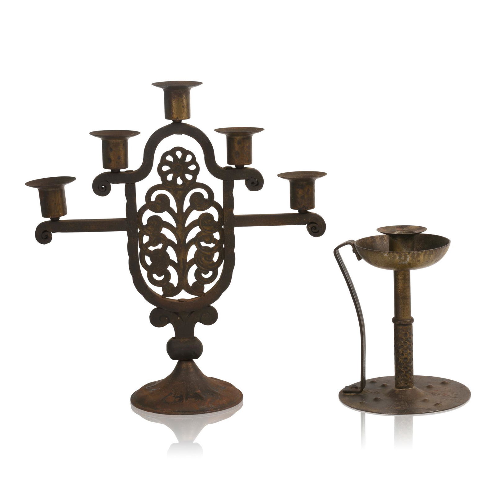 Two Goberg Wrought Iron Candleholders (1 of 4)
